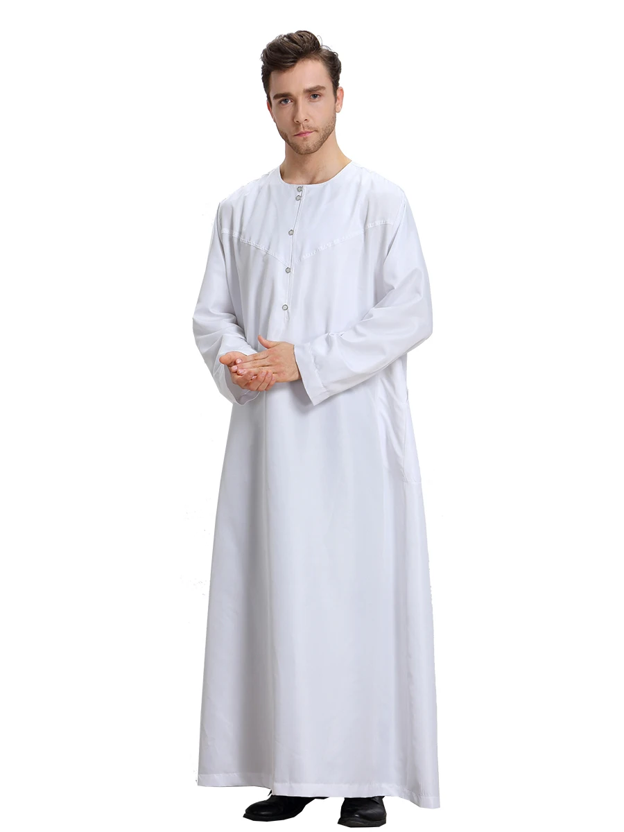 Мусульманское свободное платье рубашка Jubba Thobe Jilbab Moslem Средний Восток Кафтан