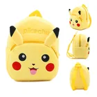 Новый милый мультяшный плюшевый рюкзак с покемоном, плюшевый мягкий рюкзак с рисунком Пикачу, детский подарок для мальчиков и девочек, школьный рюкзак для детского сада
