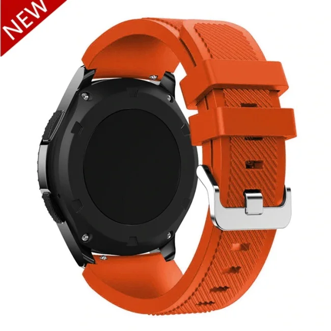20 мм ремешок для часов samsung galaxy watch 46 мм активный 2 42 мм amazfit ремешок Bip gear s3 frontier huawei watch gt 2 ремешок 22 мм 44 - Цвет ремешка: Apricot