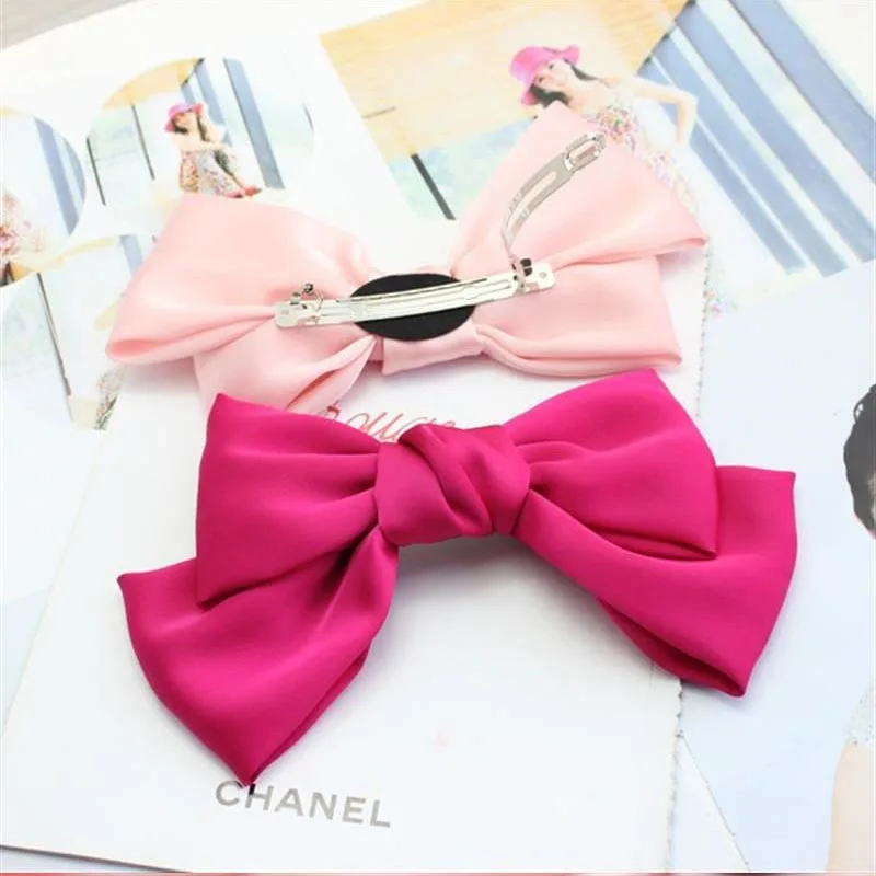 Повязка для волос с большим бантом женская однотонная 40 цветов 8 2 дюйма| |