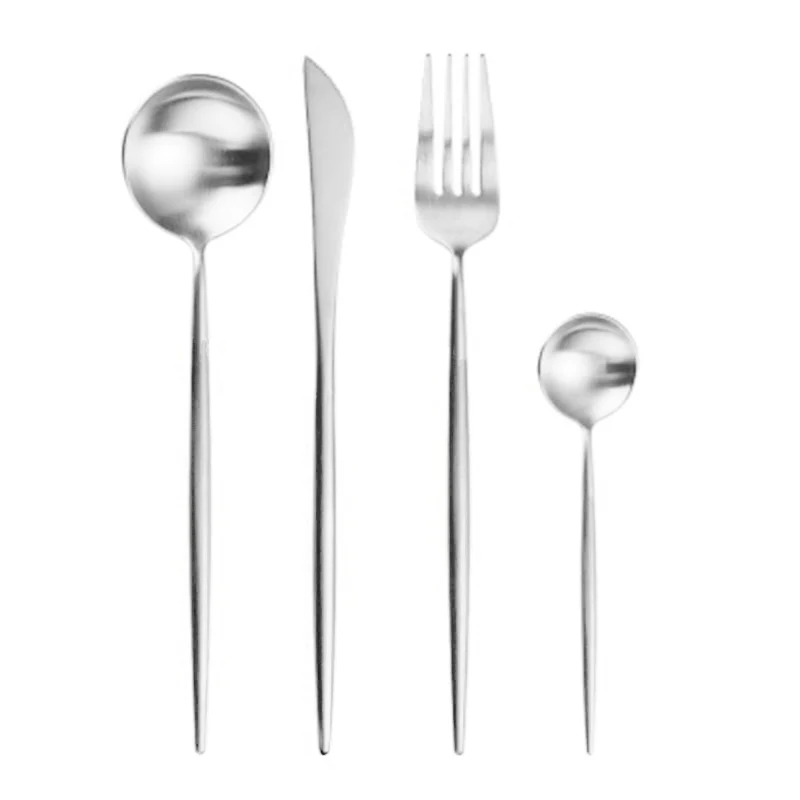 4PCs Hifuar 3 шт./компл. Портативный Нержавеющая сталь набор столовых приборов цветок картина вилка набор посуда набор посуды чехол Комплект для кемпинга - Цвет: 4PCs