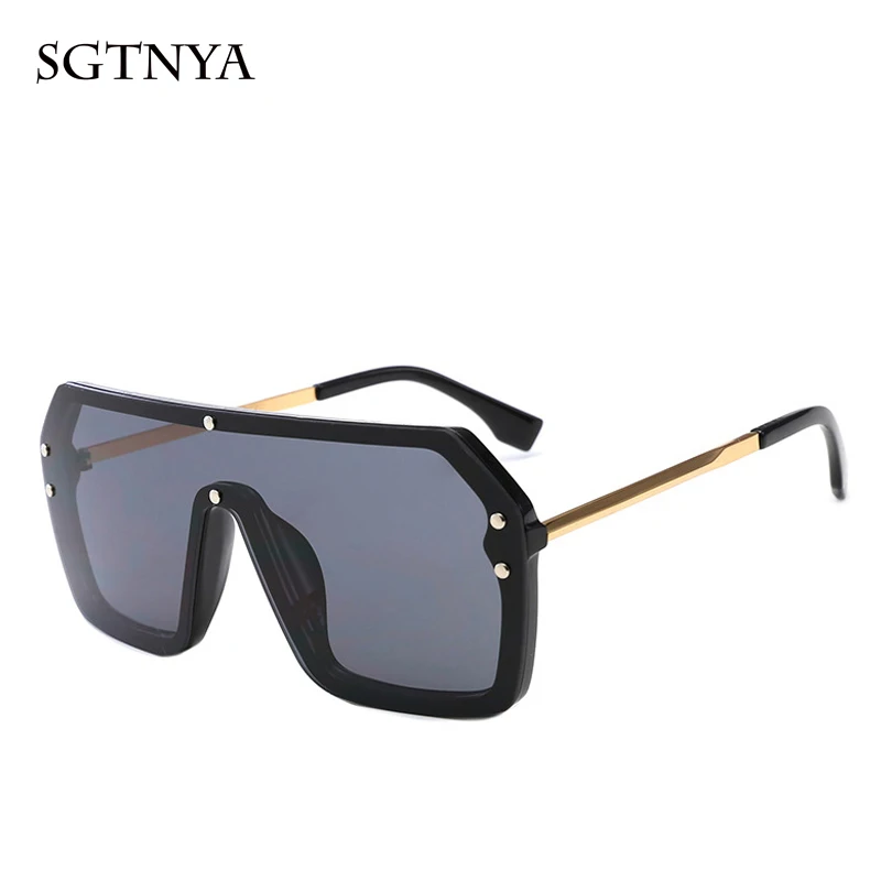 Новые большие солнцезащитные очки без полей в европейском и американском стиле