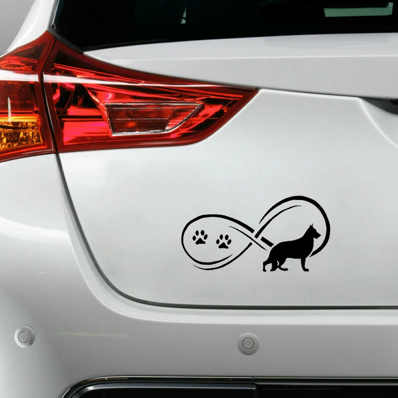 Автомобильные наклейки с принтом Собачья лапа 17 8x9 см|car sticker|cartoon car stickergerman shepherd dog