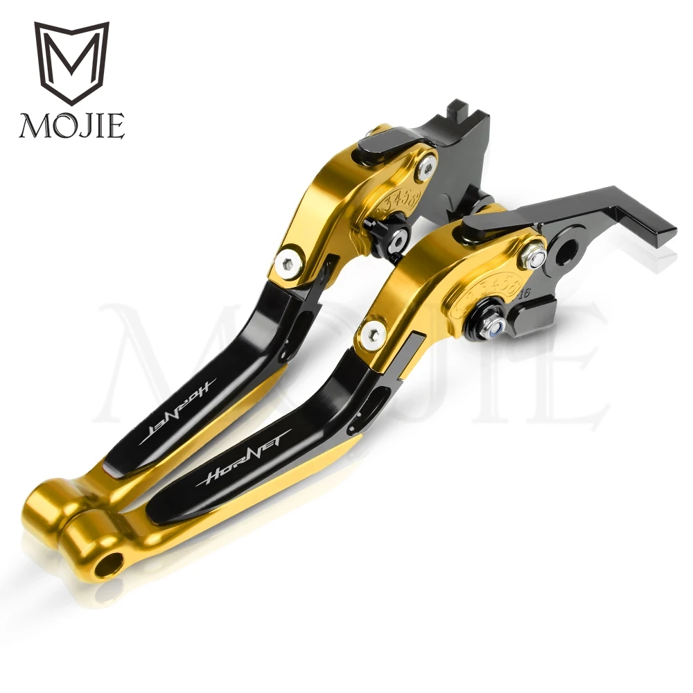 Gold Black Мотоцикл с ЧПУ Рычаги тормозного сцепления для Honda CB600F Hornet CB 600F 600 F 2007-2013 2008 2009 2010 2011 2012 рычаги тормозного сцепления - Цвет: Gold Black