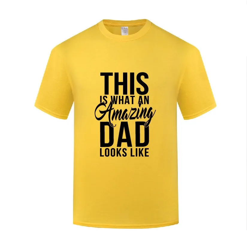 

Funny This is What an Amazing Dad Looks Like Cotton T Shirt Vintage Men O-Neck Summer Short Sleeve Tshirts Custom Tops Tees