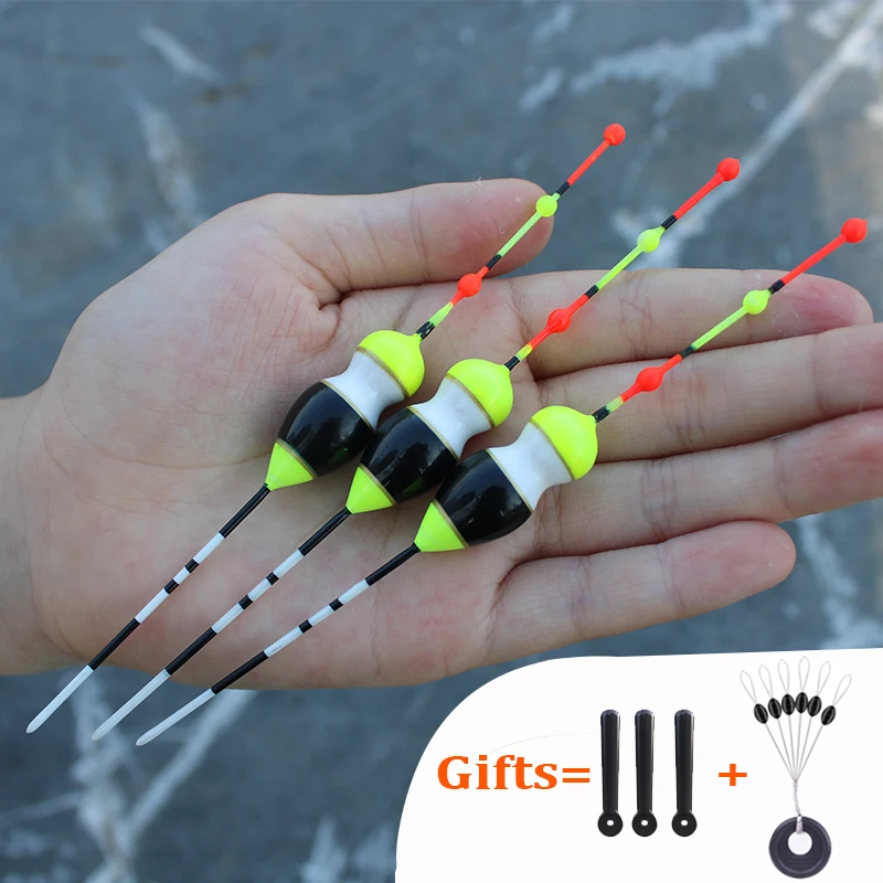 WLPFISHING 3 шт./лот поплавок для рыбалки красивый с креветками 1 трубка из ПВХ набор