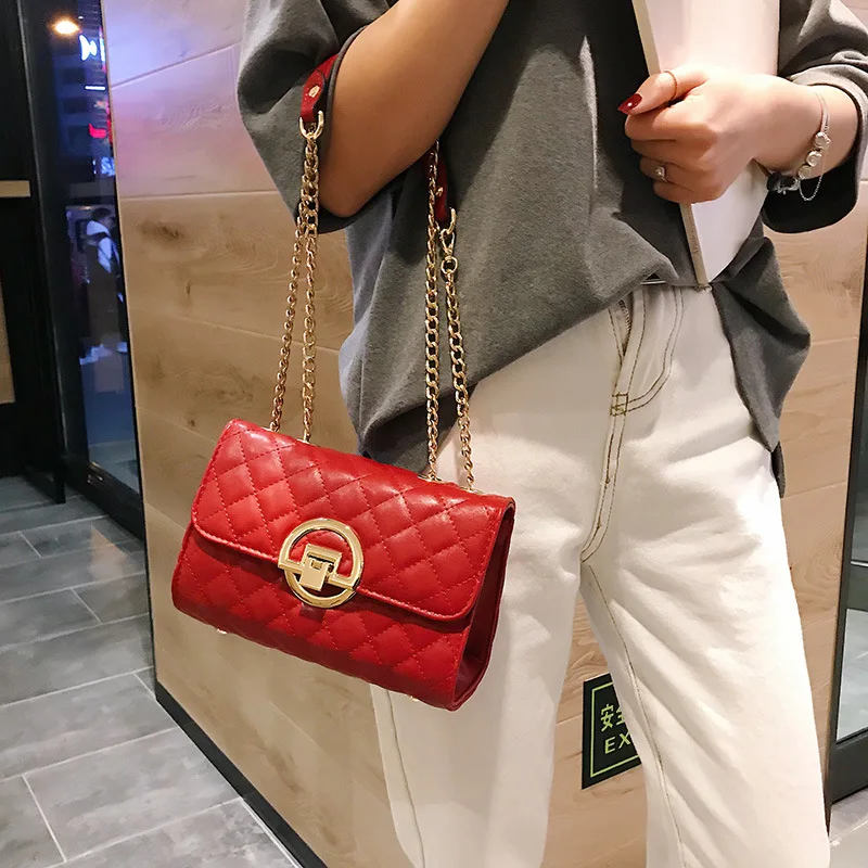 

Women's Bag 2020 New Korean Style Versatile Rhombus Chain Bag Fashion Mini Small Bag Crossbody Bag