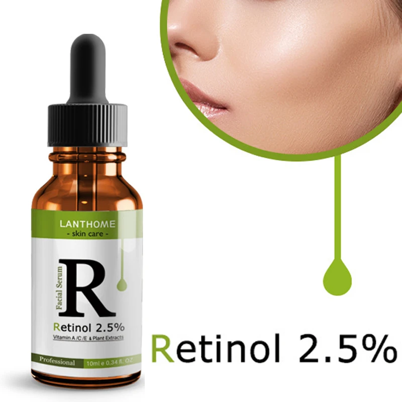 

10ml Retinol 2.5% Vitamin C / A Facial Anti Wrinkle Serum Remove Dark Spots Whitening Anti Wrinkles Collagen Essence