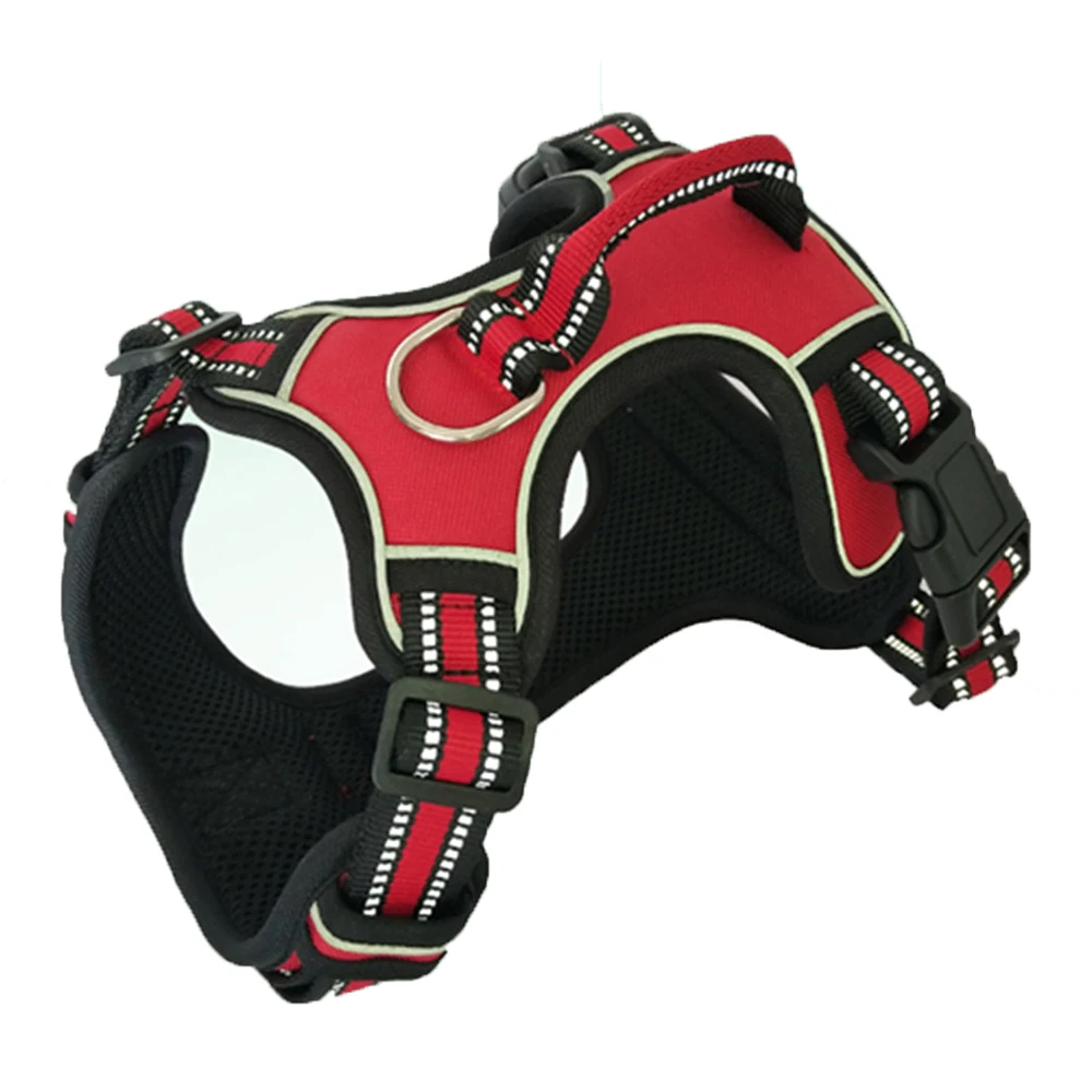 

Dog Harness No Pull Reflective Vest Harness with Sturdy Handle High Visibility Adjustable Straps Easy Control Soft Padded