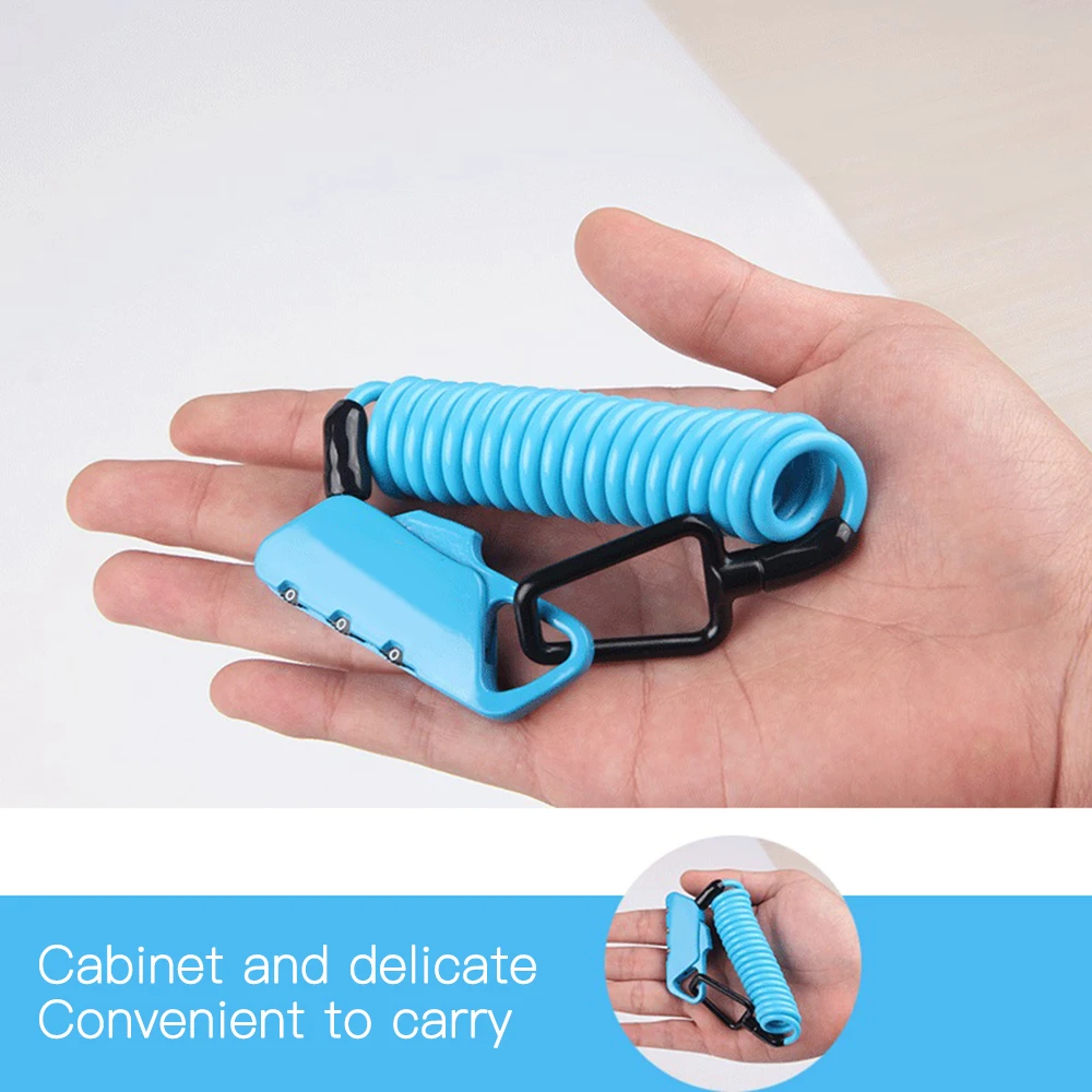 Мини велосипедный замок 1200 мм складной рюкзак шлем кабель 3 цифры комбинация