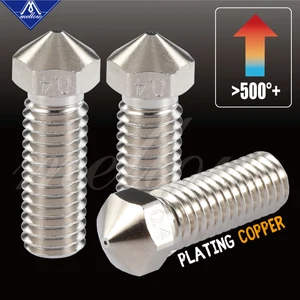 Сопло Mellow M6 для 3D-принтера  V6 Volcano J-head Hotend, медное покрытие NF-V6, 0,4 мм