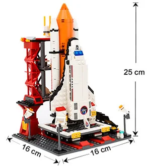BZDA Space Shuttle Launch Center 679 шт авиационные технологии ракетный строительный блок модель