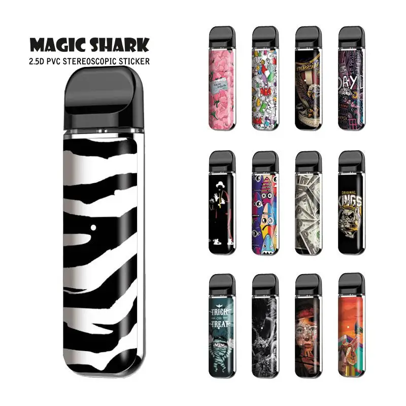  Mummy Dollar Money Flower Eagle Zera Bumpy PVC E Cigar Pod Vape Case Cover Sticker for Smok Novo | Мобильные телефоны и