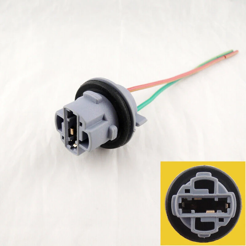 2 шт. 7440 T20 женский тормоз поворотник лампа держатель Гнездо адаптер жгут проводов