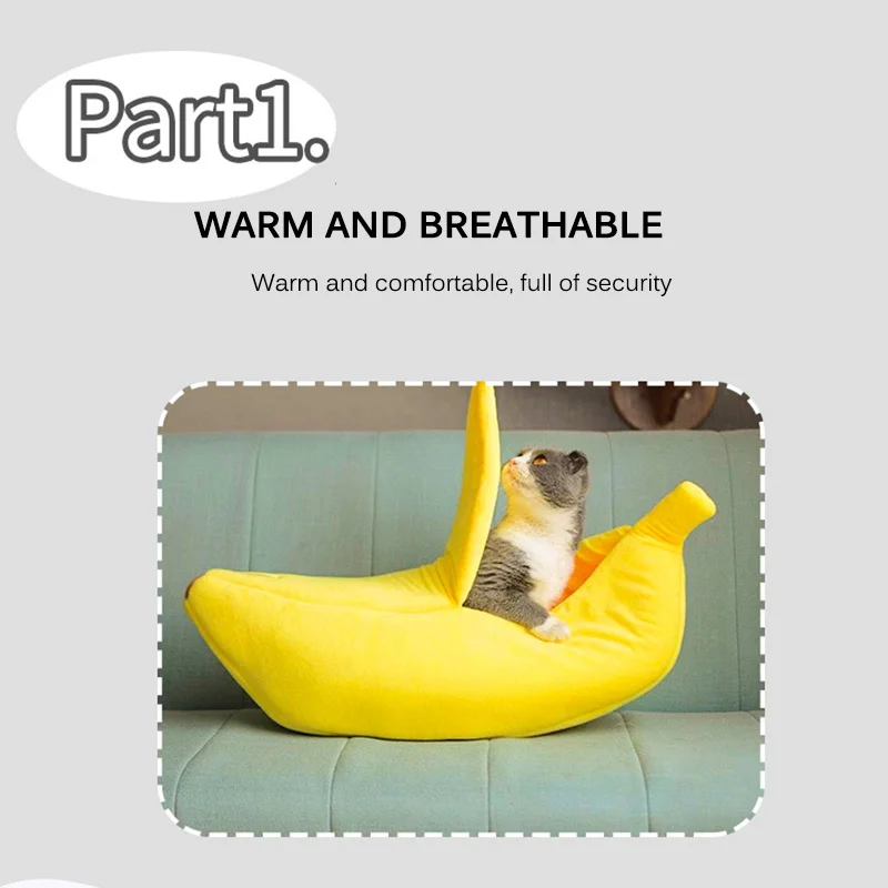 Домик для кошек и бананов NewFunny удобная переносная теплая корзина домашних