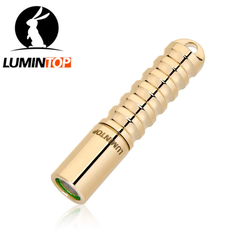 Миниатюрный фонарик Lumintop WORM из различных материалов mokume меди латуни Дамаска 120