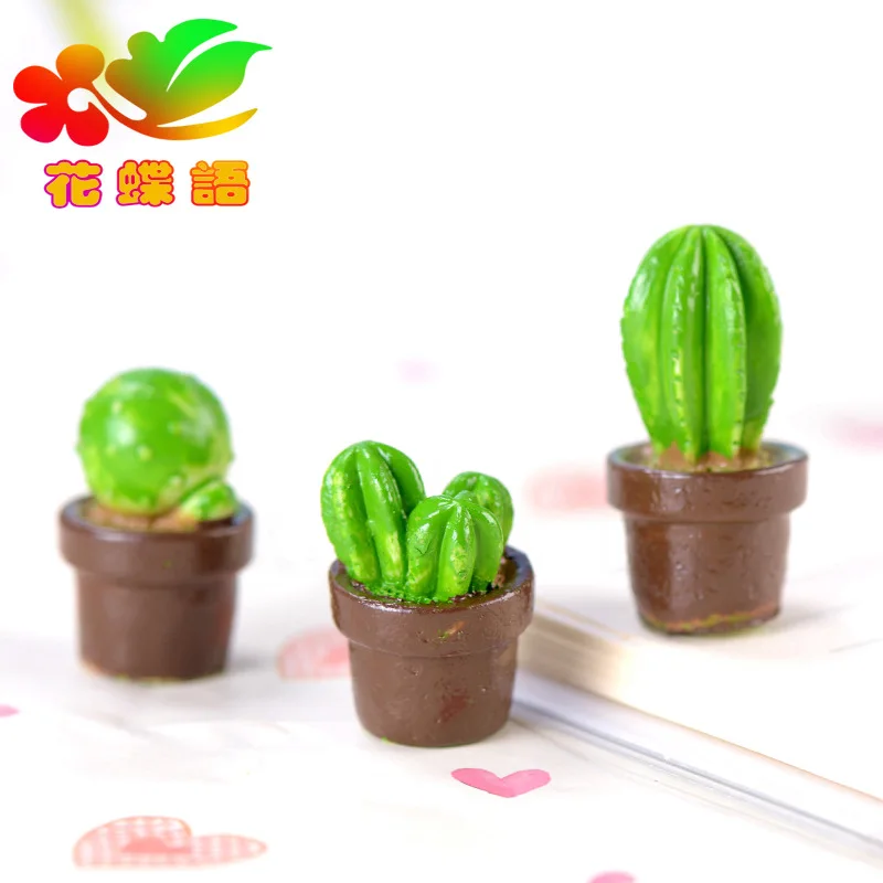 Мини милые зеленые горшечные растения кактусы пустынные домашнее украшение