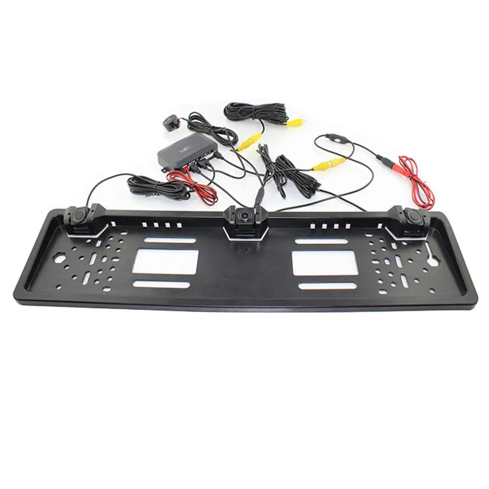 Автомобильная система заднего вида Европейский номерной знак Видео парковочный