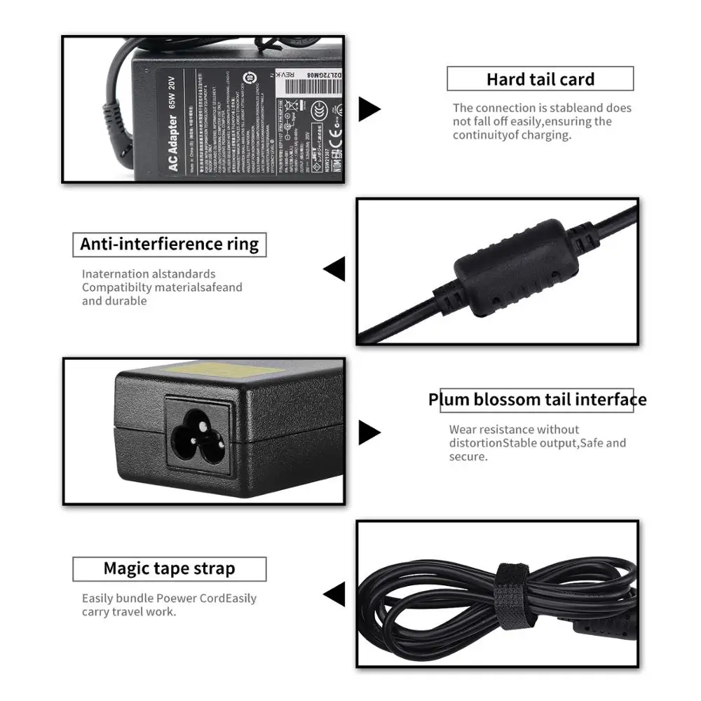

20V 3.25A 65W Laptop Ac Power Adapter Charger For Lenovo T410 T410S T510 Sl410 Sl410K Sl510 Sl510K T510I X201 X220 X230