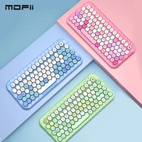 wireless bluetooth keyboard hexagon keycap mixed colors keyboards for macbook pc laptop ipad tablet computer andorid phone