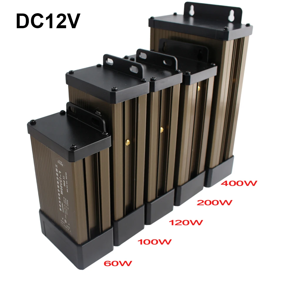 Светодиодный уличный адаптер питания с защитой от дождя DC5V 12V 24V 5A 8.5A 12.5A 20A 25A 33A