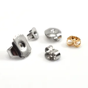 100 шт.лот 316L гипоаллергенные заглушки для сережек из нержавеющей стали, заглушки для сережек сделай сам, фурнитура для изготовления ювелирных изделий, поставщик