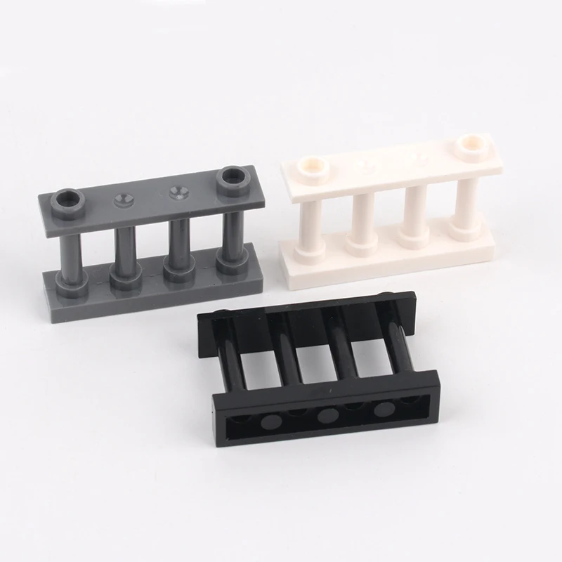 

Block Fence Assembles Particles 1x4 fence 2 bumps on top Building Blocks Parts Educational Children Gift Toy 10pcs free shipping