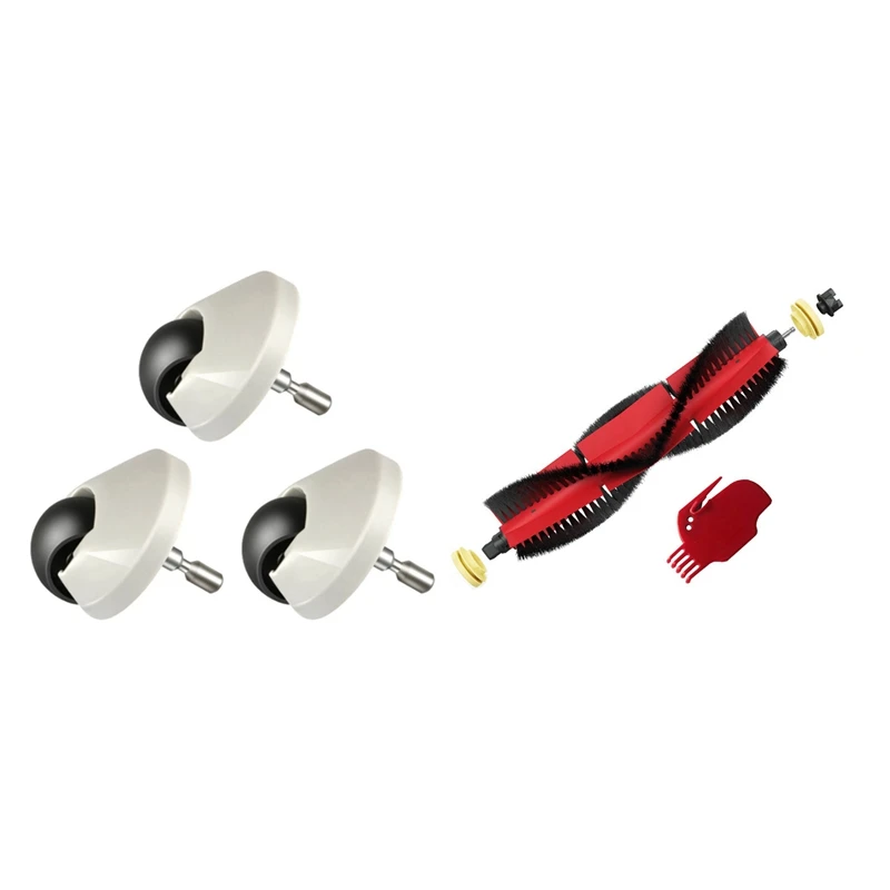 

Переднее колесо для Xiaomi 1S 1C 2 Roborock S5 S50 S6 S60 S5Max S6Maxv и 1 комплект съемных главных щеток