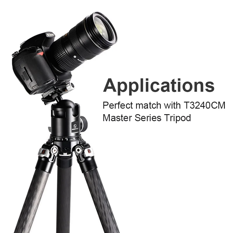 Фото SUNWAYFOTO EB-52 EPIC Series Traveler с шаровой головкой, штатив для DSLR-камеры, штатив с шаровой головкой, профессиональный монопод, панорамный №3