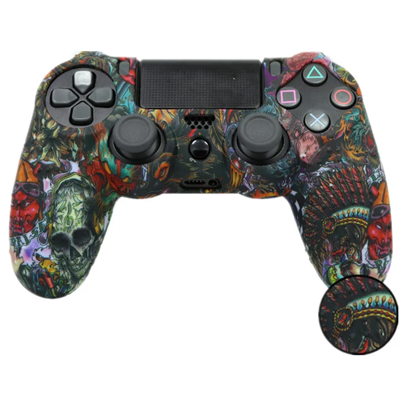 Противоскользящий силиконовый чехол защитный для контроллера Sony Play Station Dualshock 4 PS4 Pro Slim беспроводной игровой