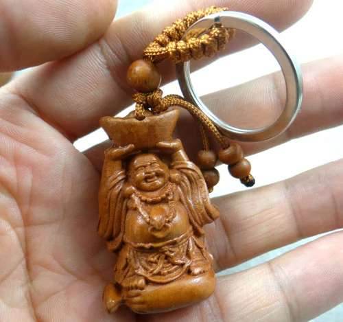 Оптовая продажа цепочка для ключей из красного дерева с трехмерной гравировкой