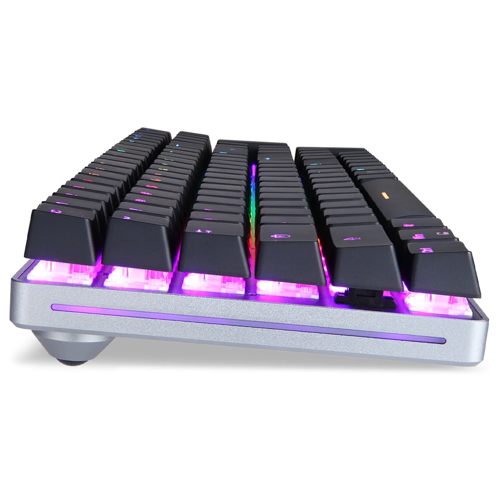 Motospeed K1 Mechanical Keyboard 100 Key Wireless Blue witch Gaming Keyboard For Computer Desktop  Gamer Russian Spanish