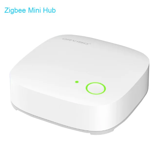 zigbee mini hub Orvibo Zigbee Беспроводной умный Комплект охранной сигнализации умный минихаб WiFi IP Webcam датчик двери окна датчик движения приложение управление - Цвет: zigbee mini hub