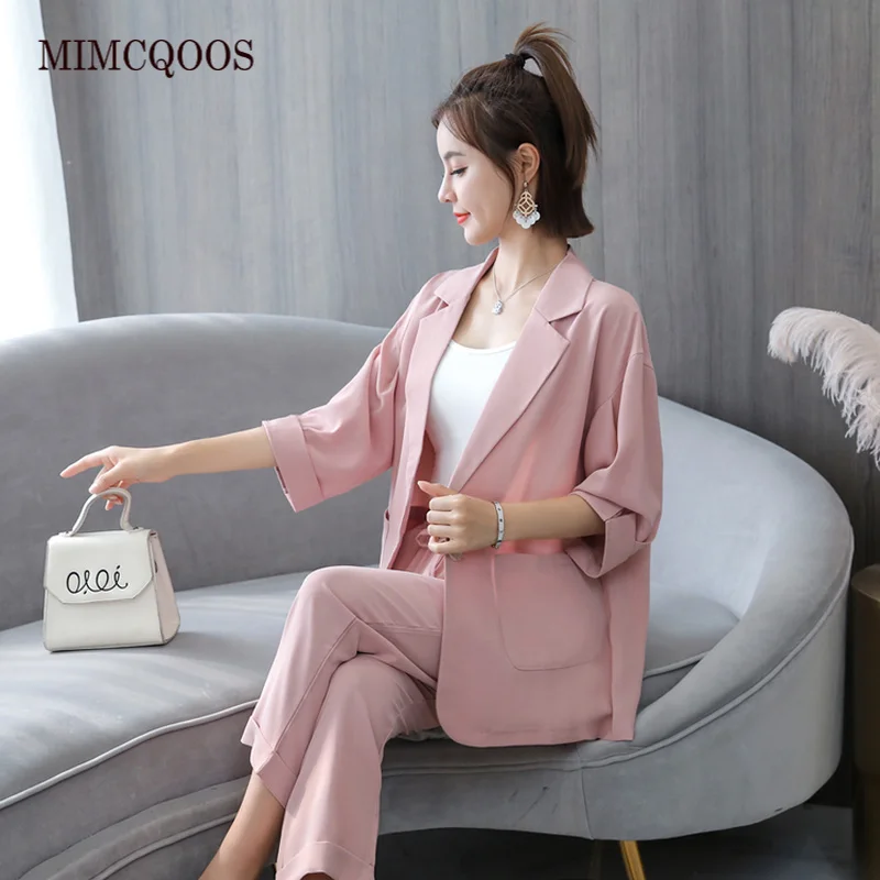 Модный летний женский комплект из 2 предметов новинка модный офисный