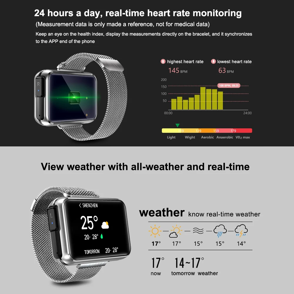 Smart Bracelet with BT Earbud Wireless Headphone Watch 2 in 1 TWS Headset IP67 Waterproof Wristband Handsfree Earphone | Электроника