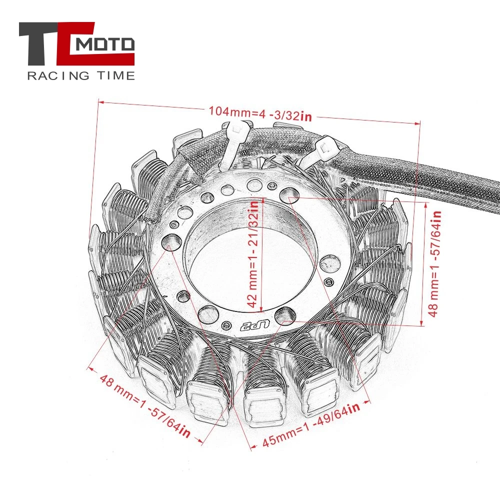 Катушка статора магнитного генератора для Yamaha SRX700 SRX 700 Venture SX Viper 8EK-81410-00 8DN-81410-00