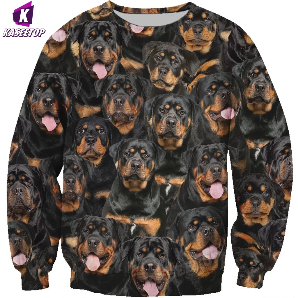 

You Will Have A Bunch Of Boxers Pets Sweatshirt 3D Print Unisex Spring Autumn Dogs Long-sleeved Round Neck Cosplay Costume Tops