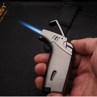 outdoor elbow lighter torch turbo cigar lighter jet butane gas cigarette spray gun windproof metal pipe lighter gadgets for man