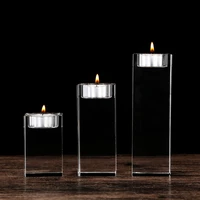 top grade solid crystal candlelight wedding dinner candle holder religious candlestick home decorations candle holders decors