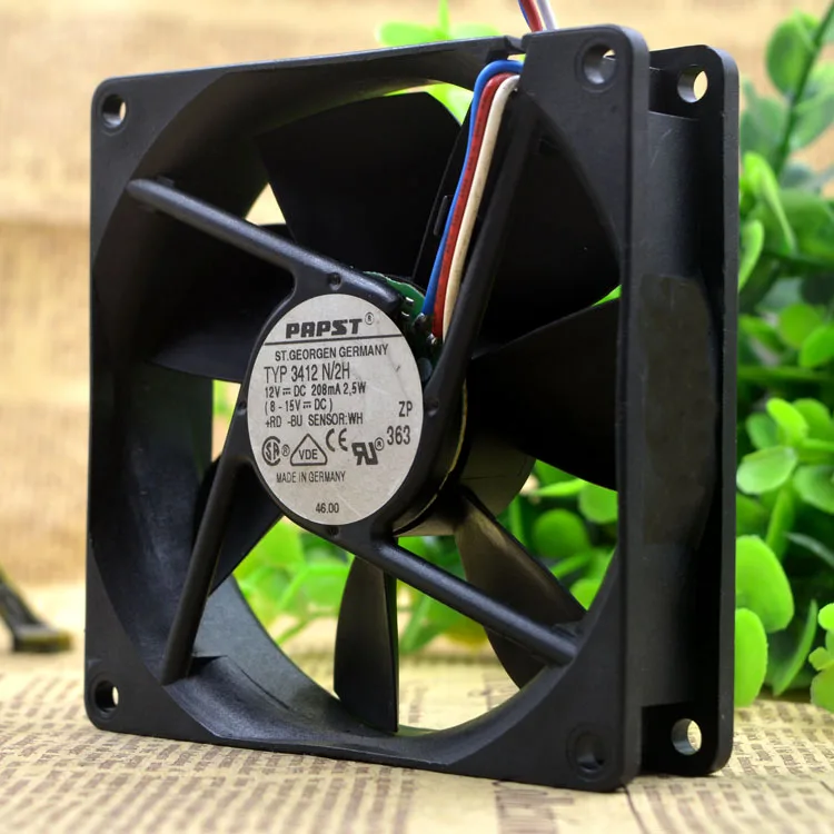 

Новое защитное охлаждение двигателя 9 см 9025 Тип 3412 N/2H 12V 208mA 2,5 W