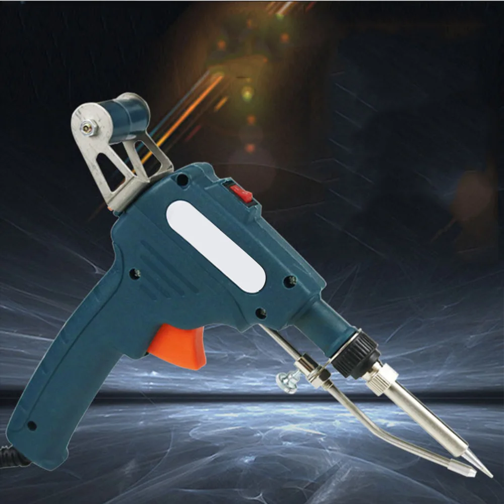 

220V 60W Adjustable Temperature Electric Welding Soldering Iron Tool Kit with Soldering Iron and 1.0mm Solder Wire with Plug