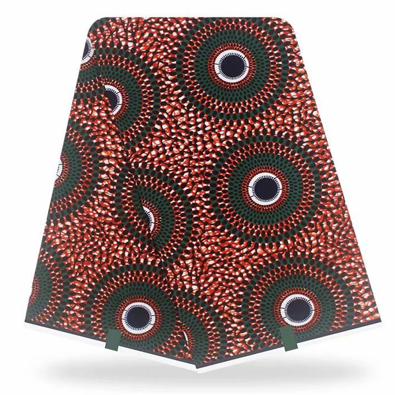 100% Cotton Ankara African Printed Patchwork Fabric Real Wax Tissu Top Quality Sewing Material For Dress Artwork Accessory 6yard | Дом и сад