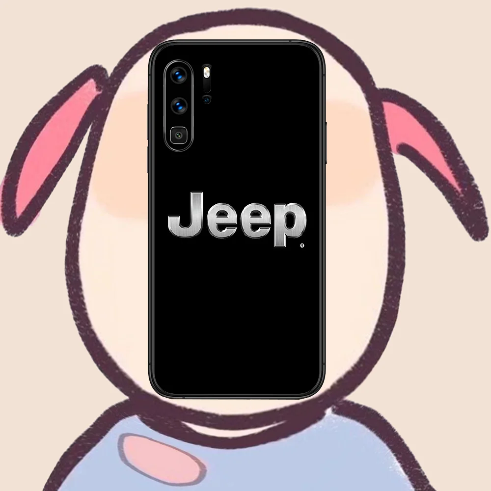 

jeeps car Phone Case For Huawei P Mate 10 20 30 40 Lite Pro smart Z 2019 nova 5t black Cell Silicone Bumper Fashion Coque Tpu