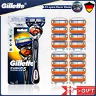 Безопасная бритва Gillette Fusion 5 Proglide, прямая Бритва для мужчин, бритвенный станок со сменными t-образными лезвиями, бритвенные кассеты для бороды