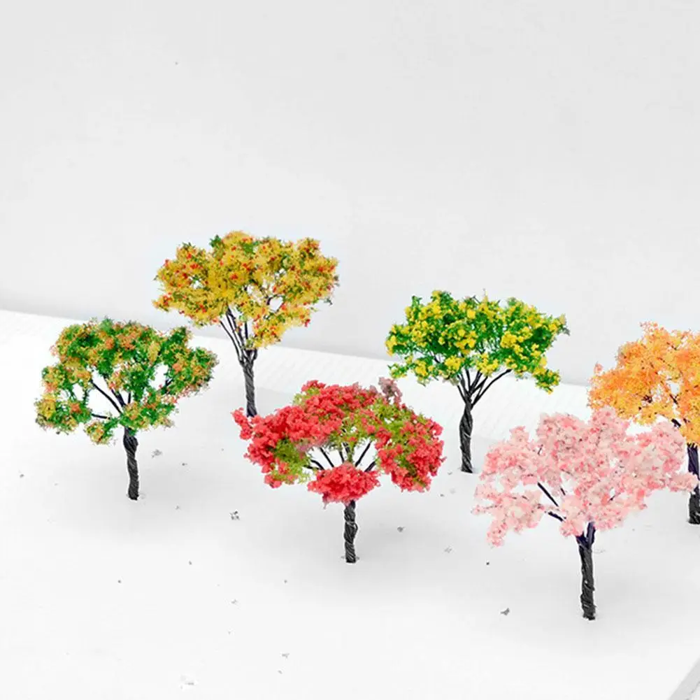 

6.5cm Multi-Color Garden Landscape Wire Flower Tree DIY Sand Table Model Tree Building Model Making Materials