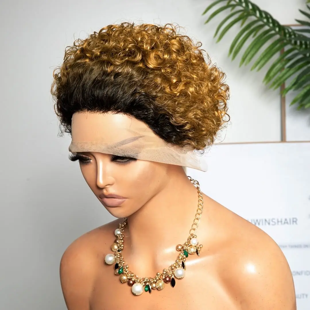 Парик из натуральных волос с кудрявыми волосами 100% натуральные волосы плотность