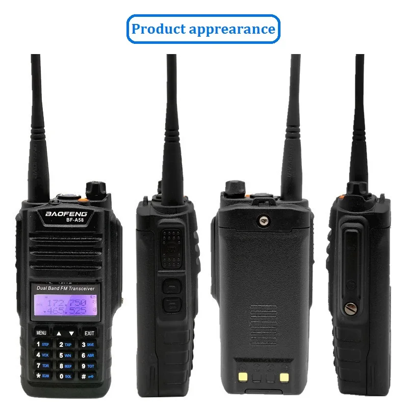 Рация Baofeng для охоты водонепроницаемая Любительская A58 Двухдиапазонная VHF UHF 2020 |