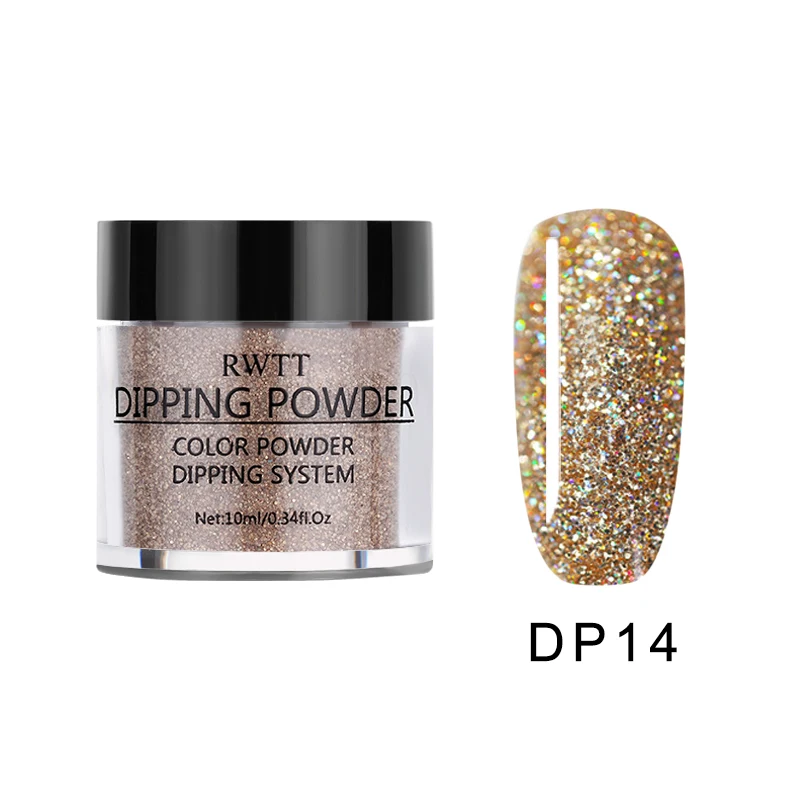 1 бутылка жемчужного цвета голографическое погружение ногтей порошковый цвет