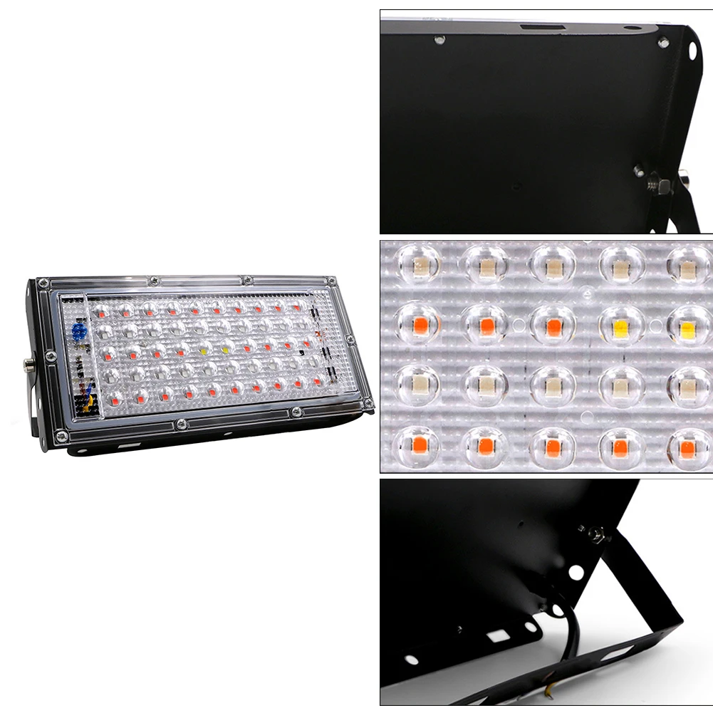 

1Pcs 100W LED Floodlight LED Spotlight 220V LED Grow Light PhytoLamp Streetlight Full Spectrum Lamp For Plant Growth Lamp