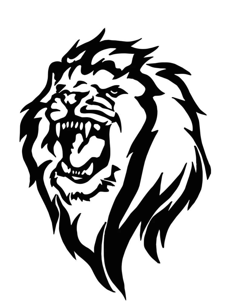 Наклейки для автомобиля Rulemylife с изображением злого льва милые аниме